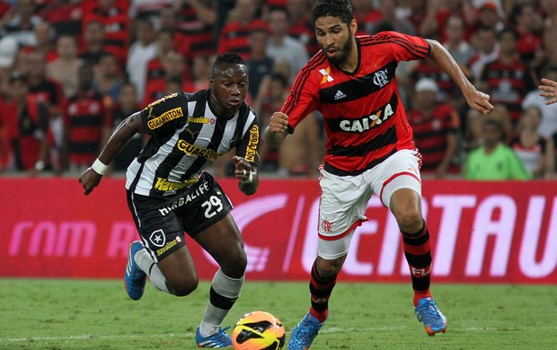 Sassa e Wallace Botafogo x Flamengo (Foto: Satiro Sodré)