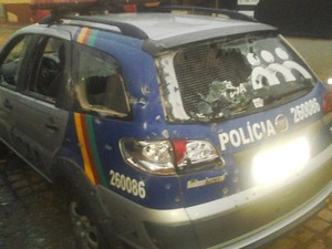 Bandidos trocaram tiro com a Polícia Militar (Foto: Divulgação/Polícia Militar)