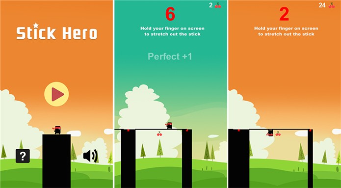 Stick Hero testa a habilidade e velocidade do jogador no Windows Phone (Foto: Divulgação/Windows Phone Store)