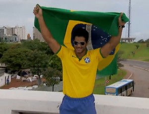 Fellipe Florêncio sósia Hulk (Foto: Reprodução SporTV) Fellipe Florêncio sósia Hulk (Foto: Reprodução SporTV)