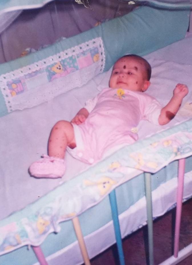 Lariza Ramos quando era pequena (Foto: Arquivo Pessoal) Lariza Ramos quando era pequena (Foto: Arquivo Pessoal)