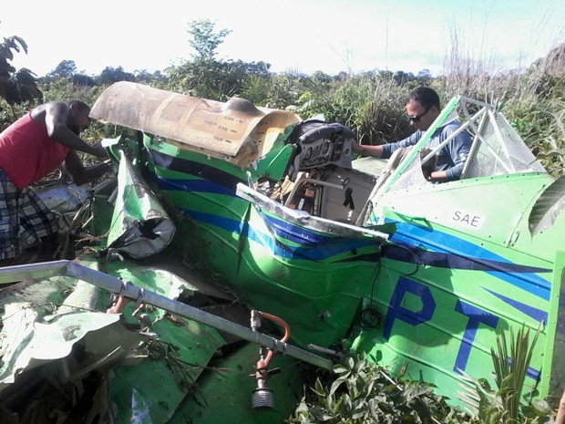 Queda aconteceu durante nevoeiro em fazenda de Monte do Carmo (Foto: Divulgação/Polícia Militar)