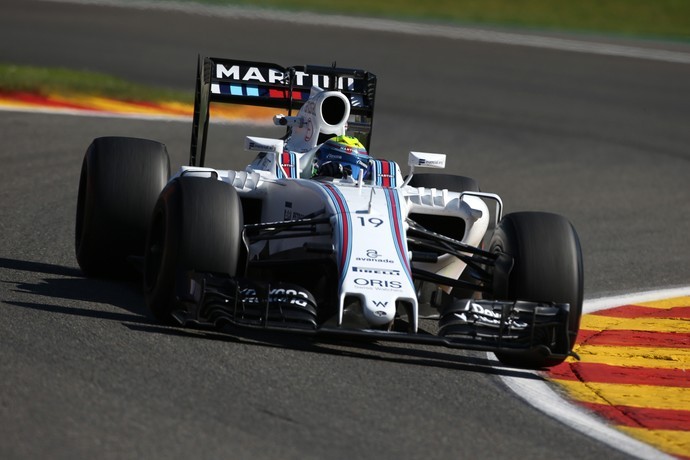 Felipe Massa no treino para o GP da Bélgica