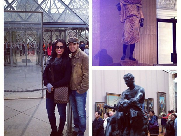 Gracyanne Barbosa e Belo em Paris (Foto: Instagram / Reprodução)