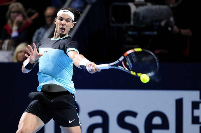 Rafael Nadal teve que suar para vencer o búlgaro Grigor Dimitrov (Foto: Getty Images)