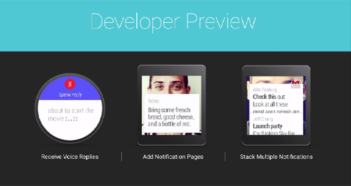Android Wear estará disponível no Moto 360, LG G Watch e Samsung Gear Live (Foto: Reprodução/Google)