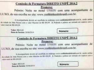 Delegacia da Mulher investiga rifa de acompanhante de luxo na Paraíba (Foto: Reprodução/Whatsapp)