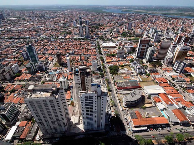 Foto aérea mostra parte da zona Leste de Natal (Foto: Canindé Soares)