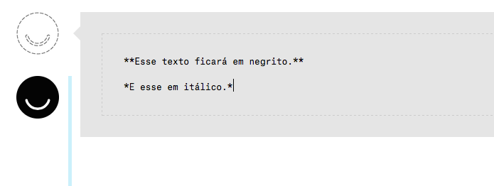 Usando marcação para formatar texto (Foto: Reprodução/Helito Bijora)