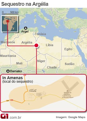 mapa sequestro argelia (Foto: 1)