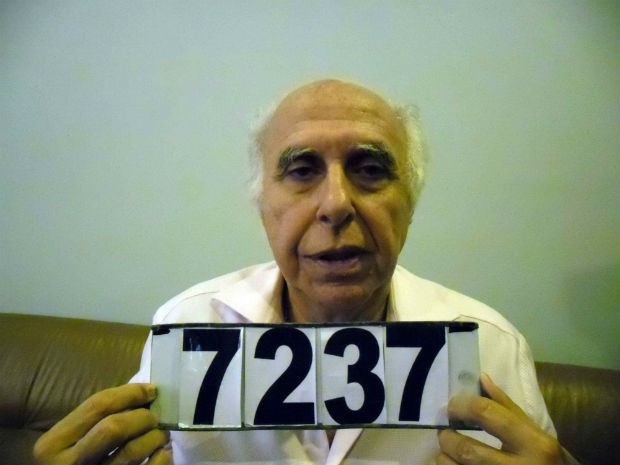 Foto cedida pela Secretaria Nacional Antidrogas do Paraguai mostra o ex-médico Roger  Abdelmassih, após ser preso na terça-feira (19) (Foto: Divulgação/Senad/Efe)