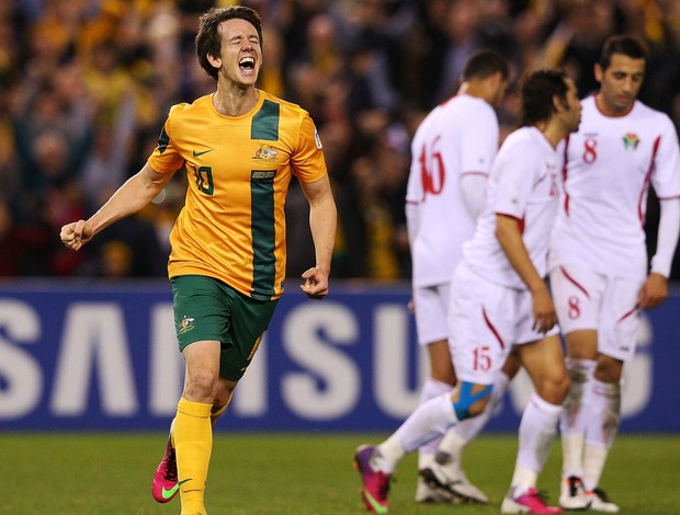 Robbie Kruse gol Austrália (Foto: Getty Images) Robbie Kruse gol Austrália (Foto: Getty Images)