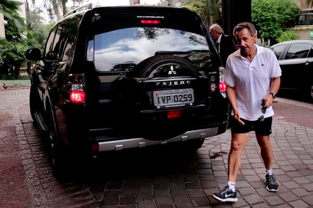 Nicolas Sarkozy; Porto Alegre (Foto: Tadeu Vilani/Agência RBS)