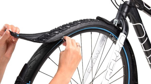 Empresa cria pneu de bike que pode ser trocado em 1 minuto  (Foto: Divulgação/ reTyre)