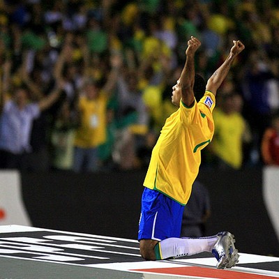 Luis Fabiano Seleção 2007 (Foto: O Globo) Luis Fabiano Seleção 2007 (Foto: O Globo)