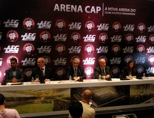 Atlético-PR anuncia parceia com AEG (Foto: Fernando Freire/GLOBOESPORTE.COM)
