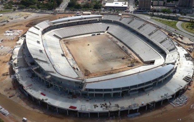 Vista aérea da Arena das Dunas (Foto: Divulgação/Secopa-RN)