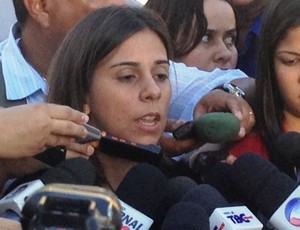 Adriana Ribeiro, delegada de Homicídios de Goiânia (Foto: Fernando Vasconcelos/GLOBOESPORTE.COM)