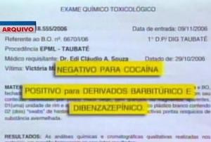 Exame toxicológico deu negativo para cocaína na mamadeira da criança em Taubaté (Foto: Reprodução/TV Vanguarda)