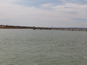 Lago Braúnas, eixo leste da Transposição do Rio São Francisco (Foto: Artur Lira/G1)