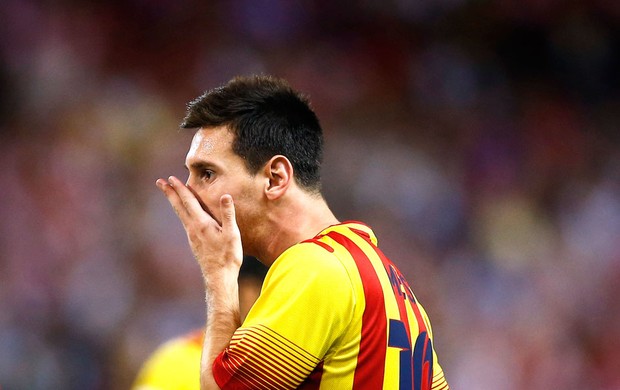 Messi Atlético de Madrid e Barcelona (Foto: Agência AP)