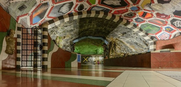 Metrô da Suécia tem a maior galeria de arte do mundo (Foto: Pinterest/Reprodução)