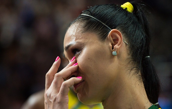 Jaqueline comemoração vôlei feminino Brasil (Foto: FIVB)