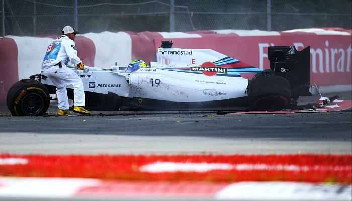 Felipe Massa Sergio Pérez acidente GP do Canadá