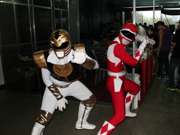 Power Rangers estiveram presentes no Anime Jungle Party (Foto: G1 Amazonas)