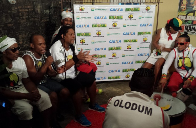 Olodum entrevista (Foto: Thiago Pereira)