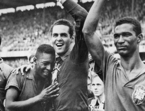 Choro do Pelé em 1958 Brasil (Foto: Agência AP )