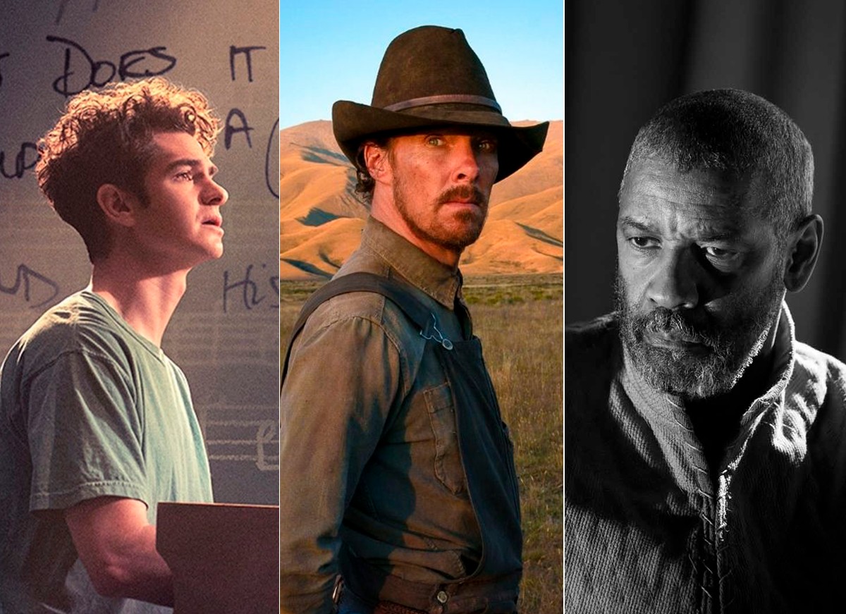 Andrew Garfield, Benedict Cumberbatch e Denzel Washington (Foto: Divulgação) Andrew Garfield, Benedict Cumberbatch e Denzel Washington (Foto: Divulgação)