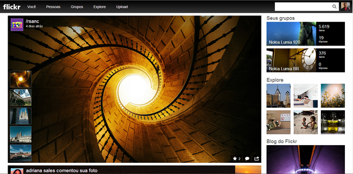 Flickr devolverá acesso normal ao seu perfil após migração do Google e Facebook para conta Yahoo (Foto: Reprodução/Elson de Souza)