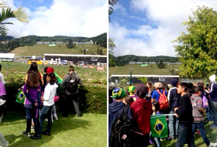 crianças da GAU - Sistema de Ensino visitam a Granja Comary (Foto: Martín Fernandez)