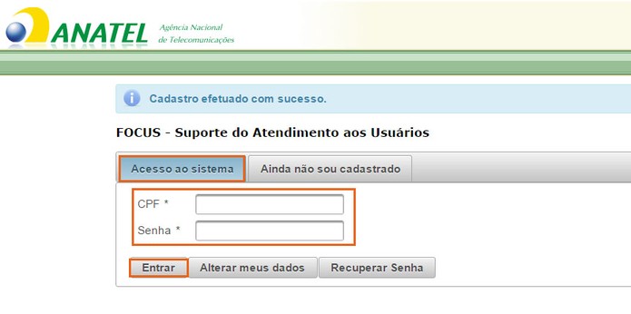 Faça o login no site da Anatel (Foto: Reprodução/Barbara Mannara) (Foto: Faça o login no site da Anatel (Foto: Reprodução/Barbara Mannara)) Faça o login no site da Anatel (Foto: Reprodução/Barbara Mannara) (Foto: Faça o login no site da Anatel (Foto: Reprodução/Barbara Mannara))