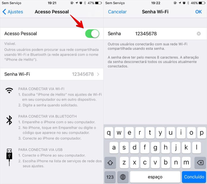 Saiba aqui como usar o smartphone “iPhone 7” como roteador Wi-Fi