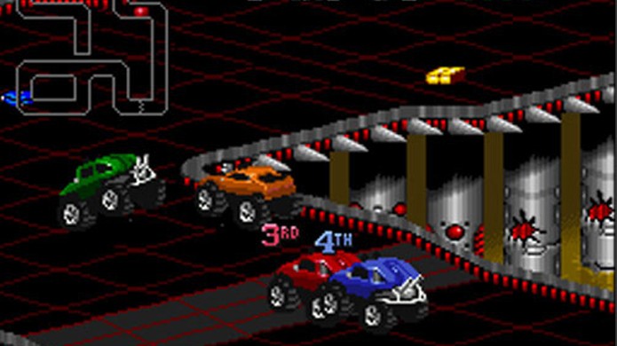 Rock n Roll Racing levou a corrida isométrica ao seu ápice com armas e trilha sonora excelente (Foto: Divulgação/Blizzard)