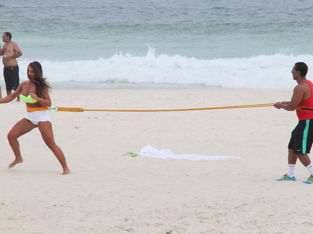 Nicole Bahls no Rio (Foto: Gabriel Rangel/AgNews)