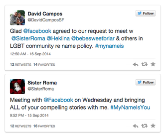 Em tuíte, Sister Roma confirma encontro com representantes do Facebook (Foto: Reprodução/Twitter) Em tuíte, Sister Roma confirma encontro com representantes do Facebook (Foto: Reprodução/Twitter)