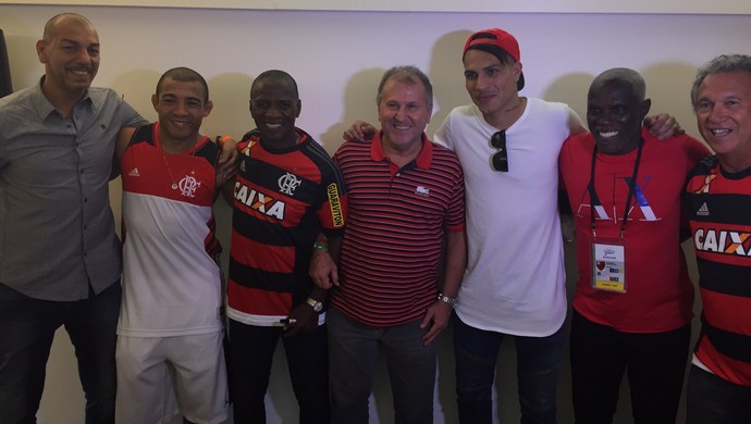 Guerrero, Zico, José Aldo, Adílio, Cláudio Adão, Rondinelli e Mozer (Foto: Cadu Machado/Master Sports & Mkt)