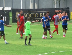 jogo-treino Santos x Guarani Divinópolis (Foto: Marcelo Hazan / GloboEsporte.com)
