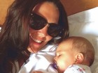 Daniella Sarahyba posa com a filha caçula: 'Amor de mãe'