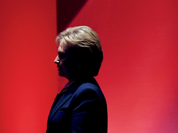 Aqui, Hillary durante um debate televisivo (Foto: Getty Images / Glow Images / Reuters / Corbis) Aqui, Hillary durante um debate televisivo (Foto: Getty Images / Glow Images / Reuters / Corbis)