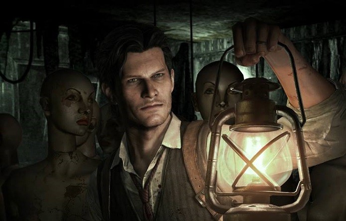 The Evil Within: Boa parte da iluminação vem da lanterna de Castellanos, criando um clima de medo. (Foto: Divulgação)
