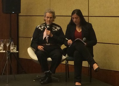 A especialista em bem-estar animal Temple Grandin em visita ao Brasil (Foto: Vinicius Galera )