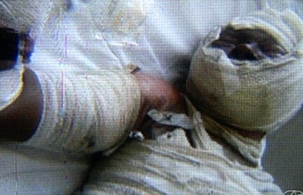 Homem é suspeito de estuprar e atear fogo na própria mãe em Jataí, Goiás (Foto: Reprodução/TV Anhanguera)