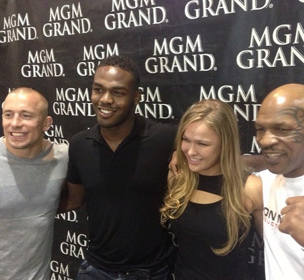 Georges St-Pierre, Jon Jones, Ronda Rousey e Mike Tyson mma ufc (Foto: Reprodução)