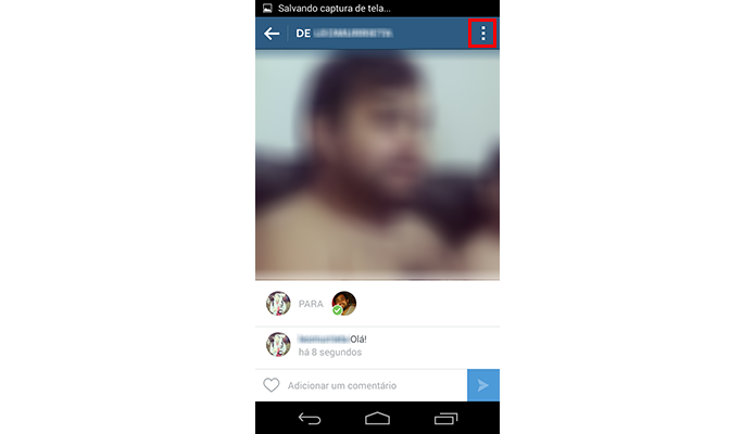 Acesse as opções da conversa (Foto: Reprodução/Paulo Alves)