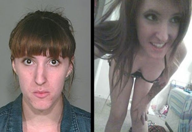 No ano passado, a americana Brittany Angelique Sonnier, de 20 anos, foi presa em Lake Havasu City, no estado do Arizona (EUA), depois que revelou ao seu namorado ter feito sexo com os cães de sua família. Ela contou que tinha um fetiche por cães e tinha f (Foto: Reprodução)