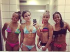 Jade Barbosa posa de biquíni com amigas e mostra corpo definido